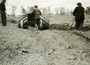 Vintage crew working dirt