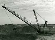Coal mining crane
