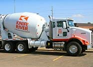 Knife River ready-mix truck