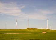 Wind turbines on the prairie
