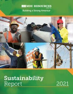 2021 Sustainability Report Cover