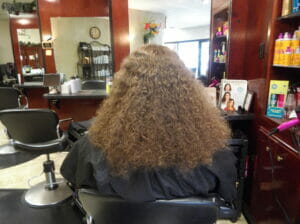 back view of Anthony's hair before he cut it