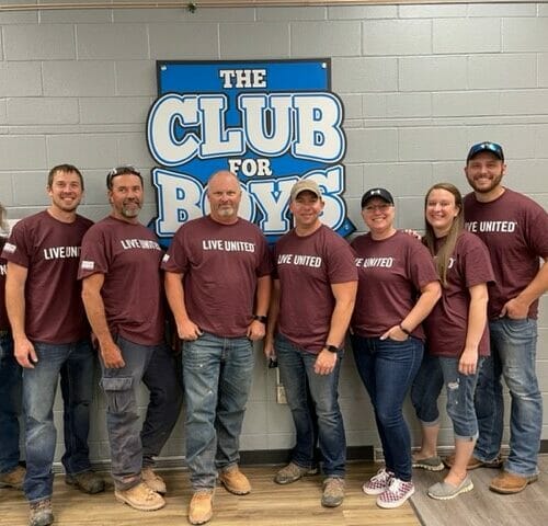 Montana-Dakota Utilities employees’ elbow grease benefits The Club for Boys in Rapid City, South Dakota