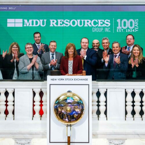 MDU Resources rings closing bell at NYSE in honor of 100th anniversary