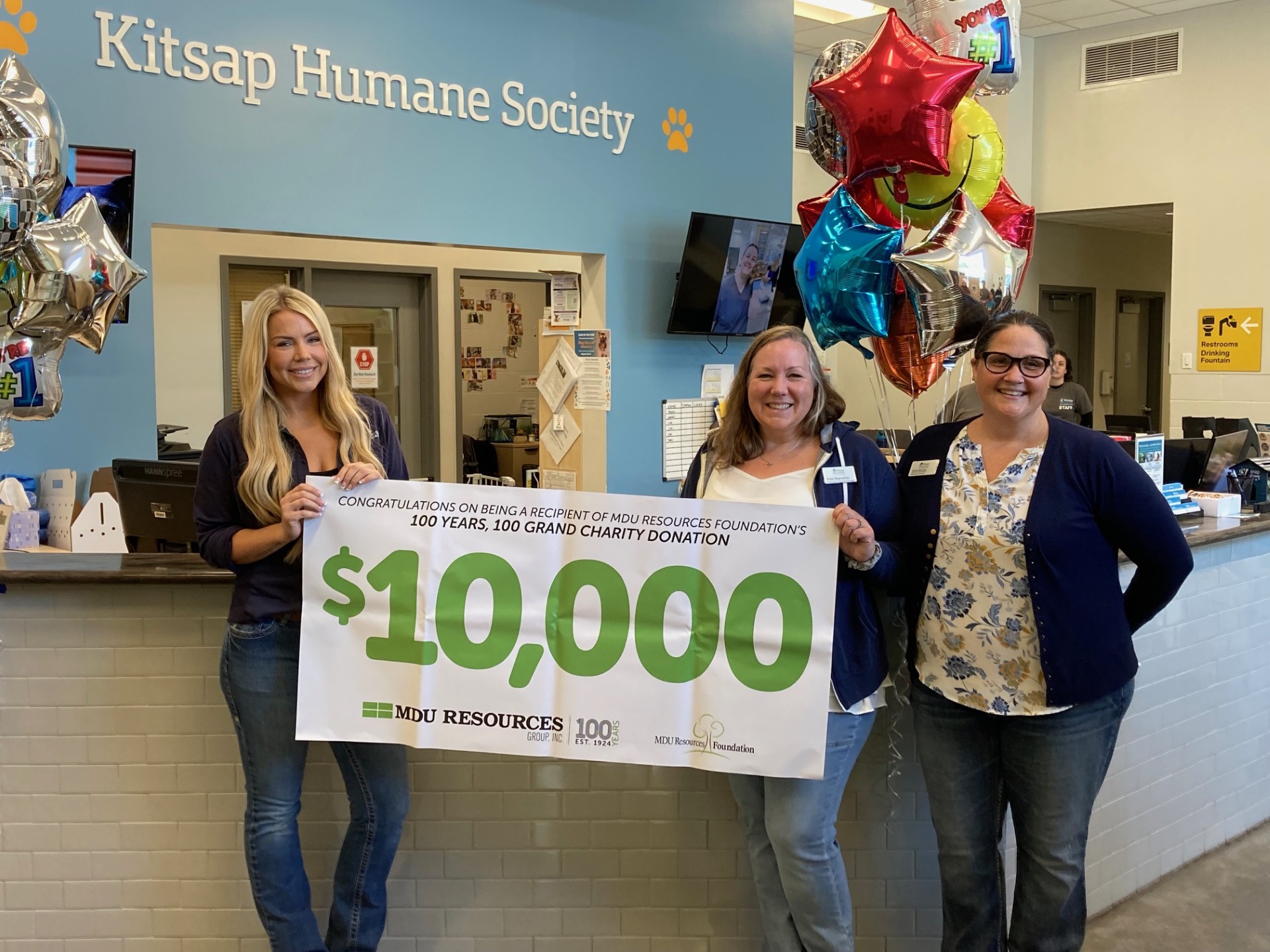 MDU Resources Foundation donation to Kitsap Humane Society